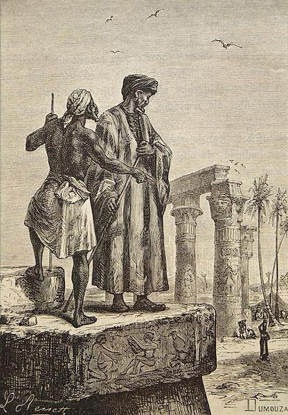 Hippolyte Leon Benett Ibn Battuta in Egypt Norge oil painting art